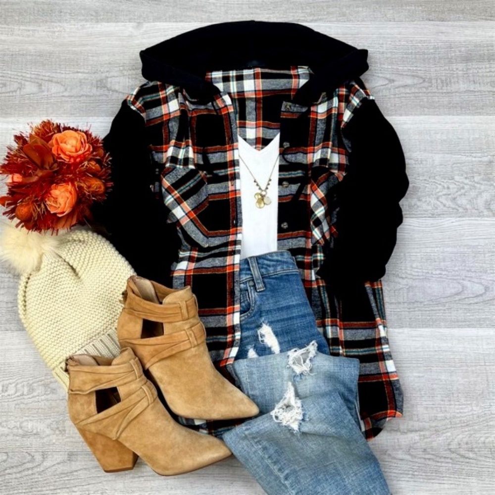 Brooke Hooded Flannel